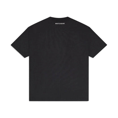 White Noise Logo T-Shirt - 900 Black - Escape Menswear