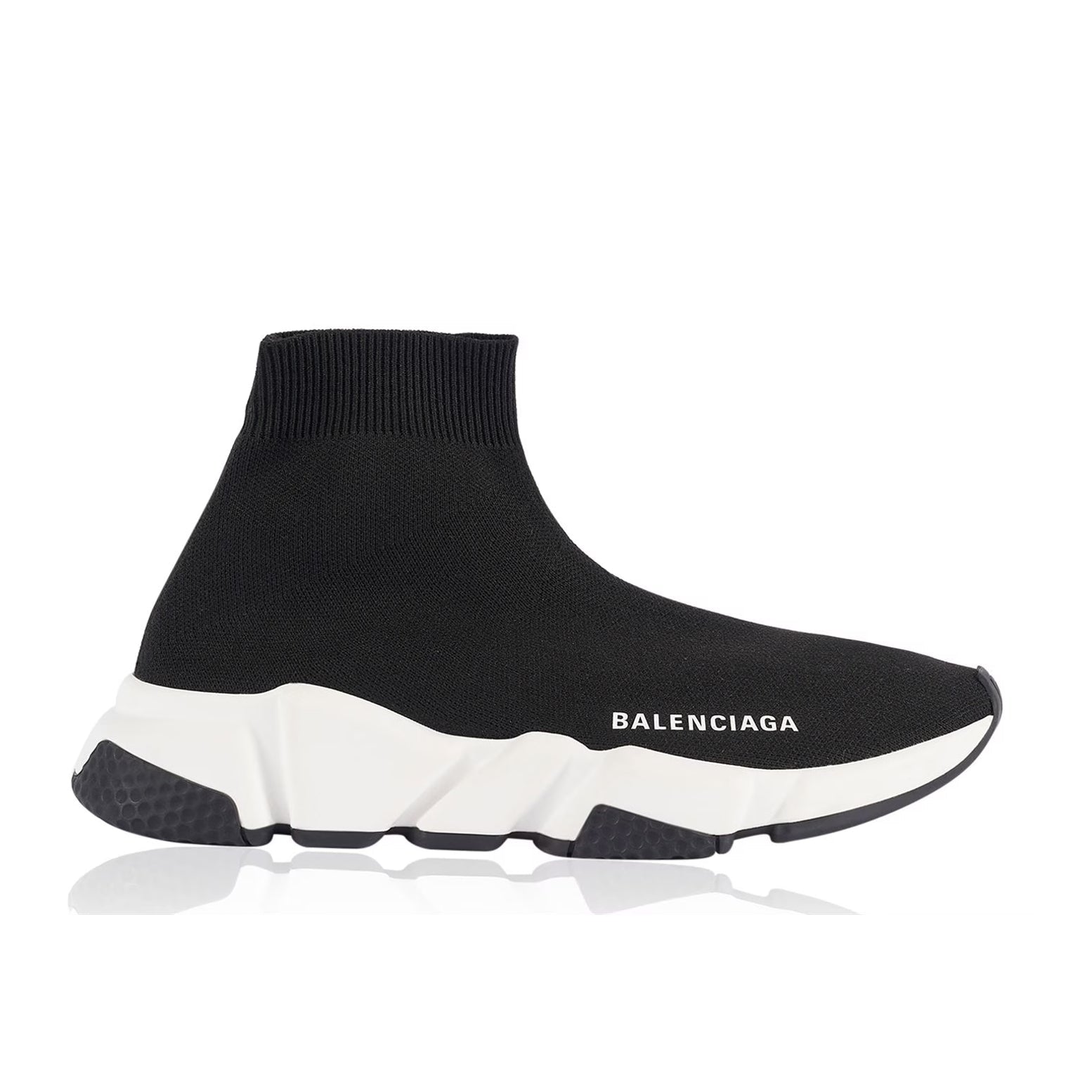 Balenciaga Speed Sneakers - Blk/Wht/Blk - Escape Menswear