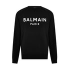 Balmain Paris Logo Crewneck Sweatshirt - EAB Black/Wh - Escape Menswear