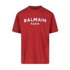 Balmain Paris logo Tsh - MEB Red - Escape Menswear
