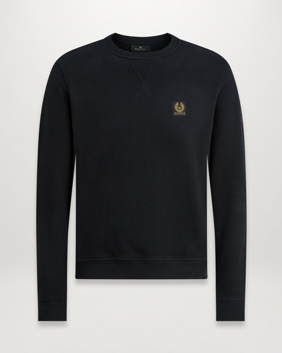 Belstaff Logo Sweatshirt - Black - Escape Menswear