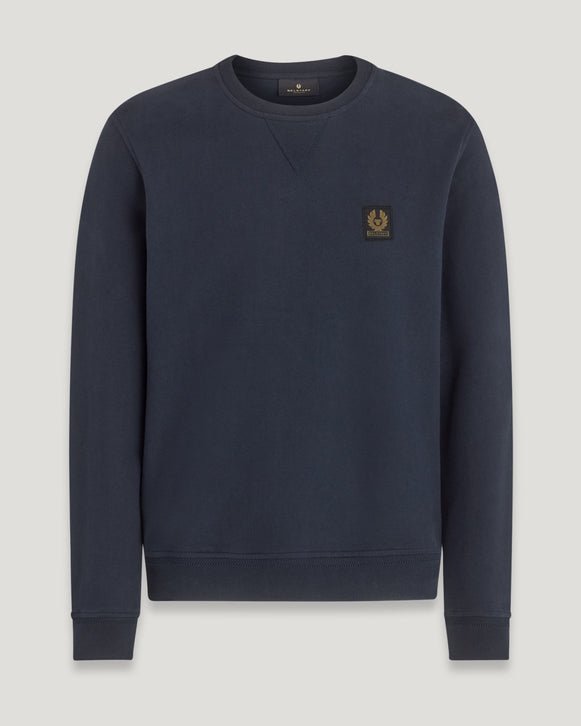 Belstaff Logo Sweatshirt - Dark Ink - Escape Menswear