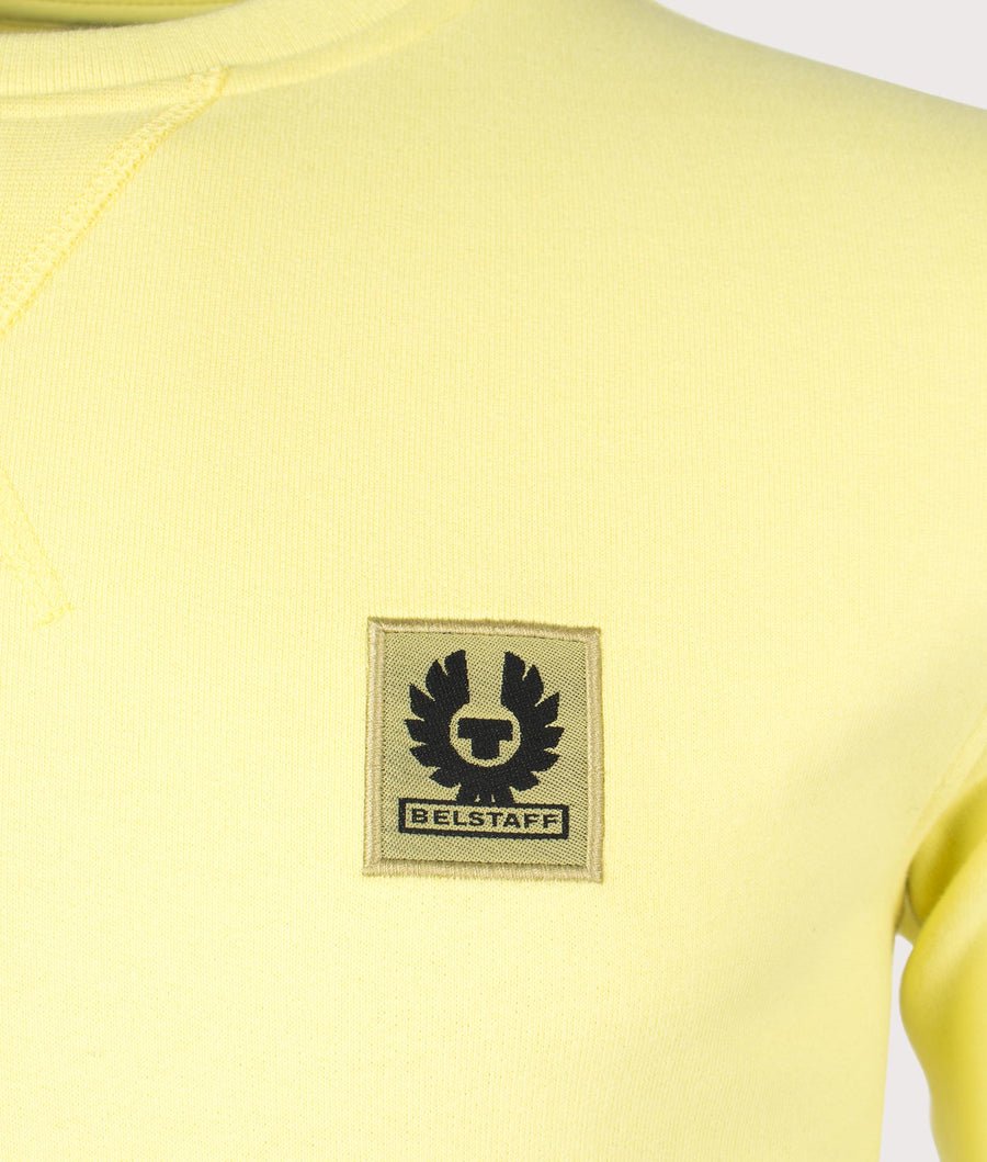 Belstaff Logo Sweatshirt - Lemon Yellow - Escape Menswear