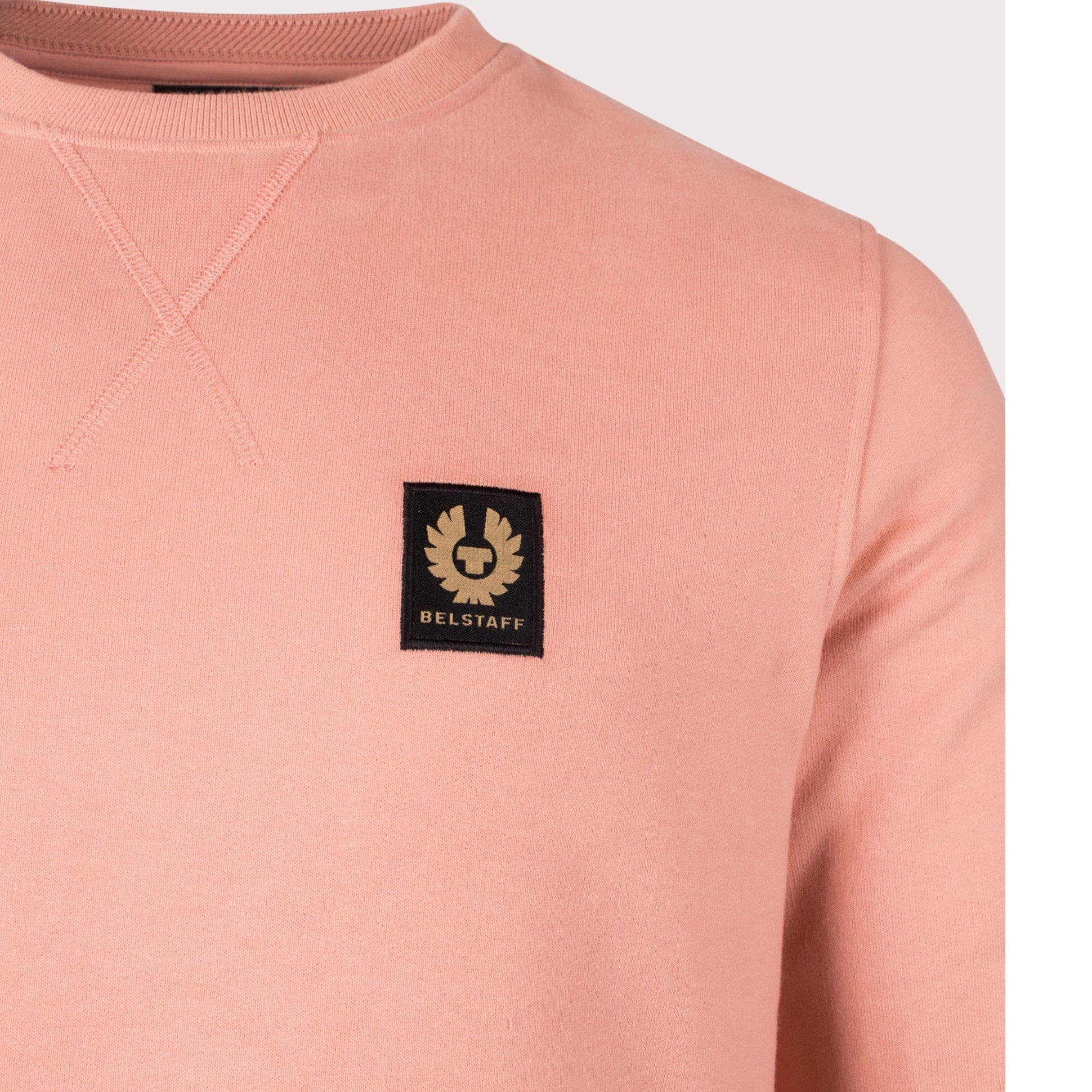 Belstaff Logo Sweatshirt - Rust Pink - Escape Menswear