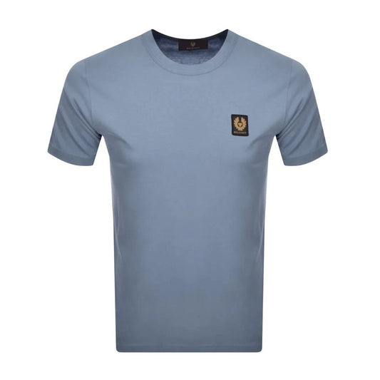Belstaff Logo T-Shirt - Blue Flint - Escape Menswear