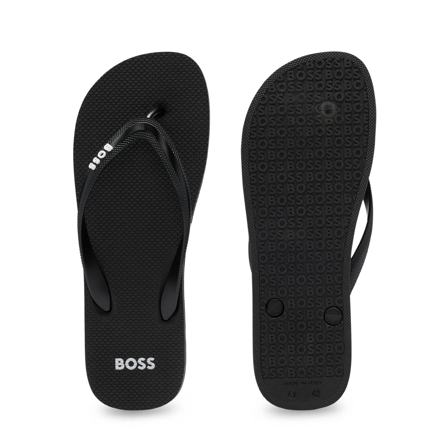 Boss Black 50488925 Flip-Flops - 001 Black - Escape Menswear
