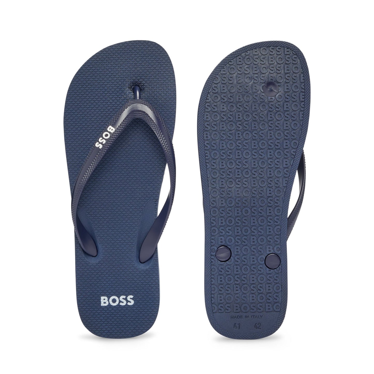 Boss Black 50488925 Flip-Flops - 405 Navy - Escape Menswear