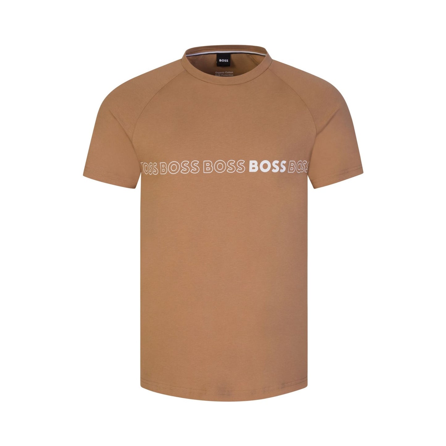 Boss Black 50491696 Slim Fit T-Shirt - 260 Brown - Escape Menswear