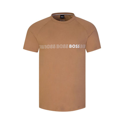 Boss Black 50491696 Slim Fit T-Shirt - 260 Brown - Escape Menswear