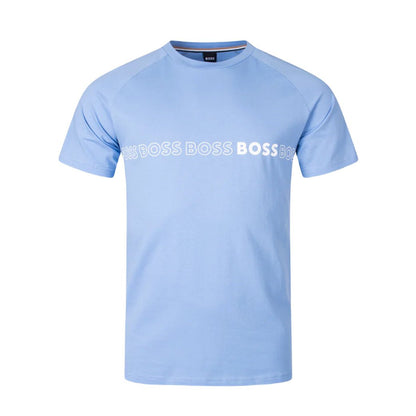 Boss Black 50491696 Slim Fit T-Shirt - 492 Light Blue - Escape Menswear
