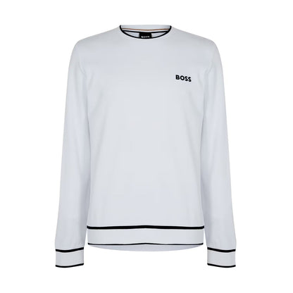 BOSS Black Tracksuit Sweatshirts - 100 White - Escape Menswear