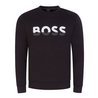 BOSS Green Salbo 1 Sweatshirt - 002 Black - Escape Menswear
