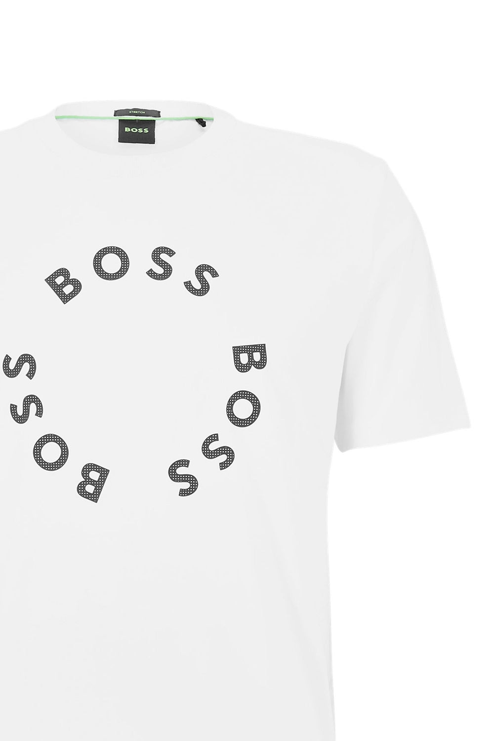 BOSS Green Tee 4 T-Shirt - 100 White - Escape Menswear