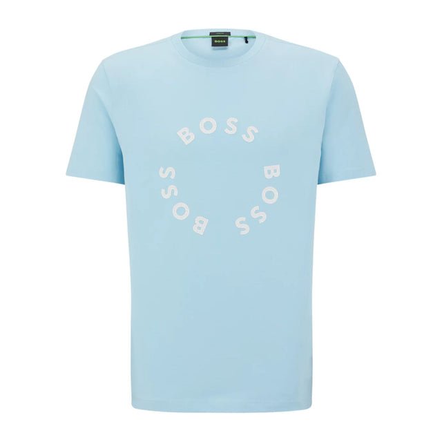 BOSS Green Tee 4 T-Shirt - 451 Light Blue - Escape Menswear