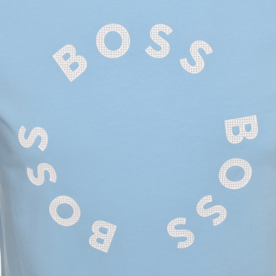 BOSS Green Tee 4 T-Shirt - 451 Light Blue - Escape Menswear