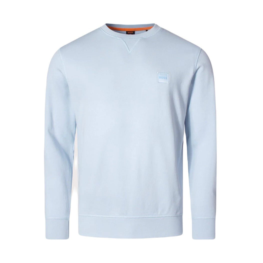 BOSS Orange 50468443 Westart Sweatshirt - 487 Light Blue - Escape Menswear