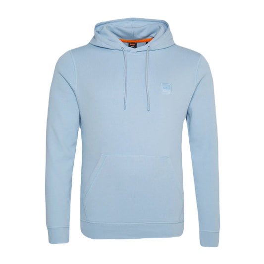 Boss Orange 50468445 Wetalk Hooded Sweatshirt - 487 Light Blue - Escape Menswear