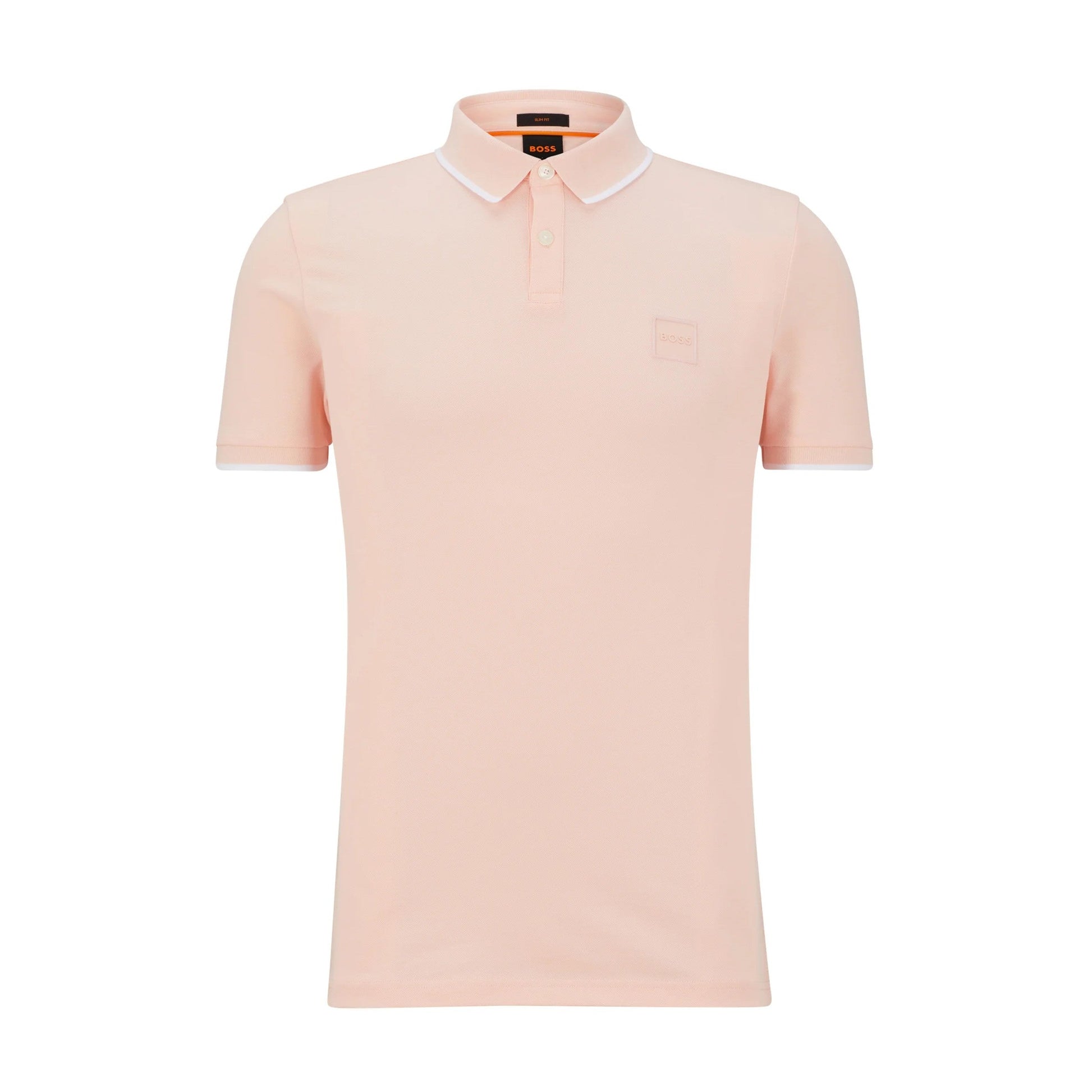 Boss Orange 50472665 Passertip Polo Shirt - 694 Light Pink - Escape Menswear