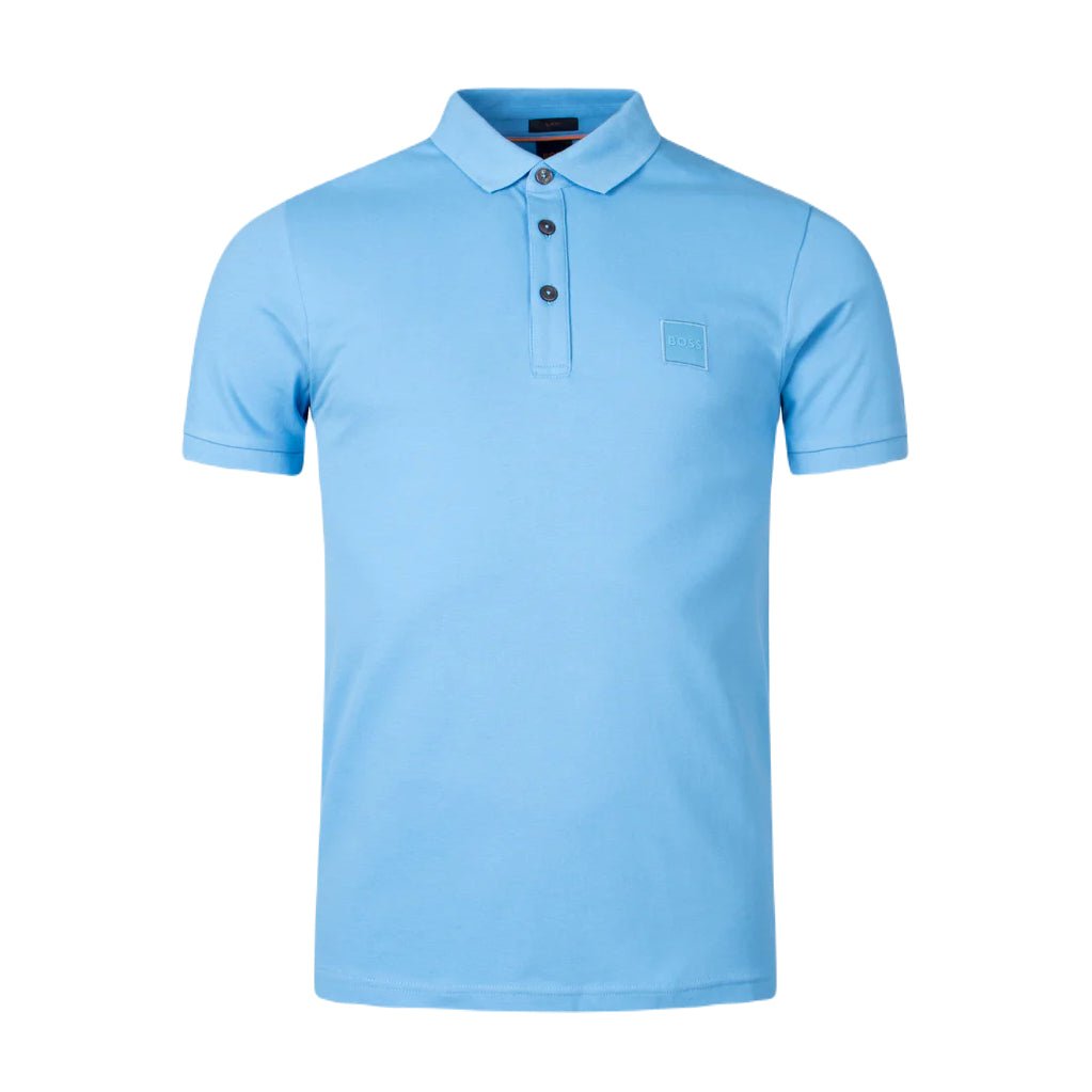 BOSS Orange 50472668 Passenger Polo Shirt - 493 Blue - Escape Menswear