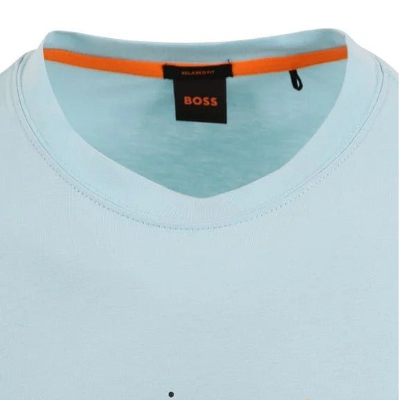 Boss Orange 50491718 TeeArt T-Shirt - 461 Aqua - Escape Menswear