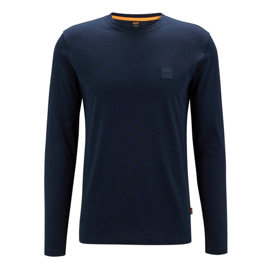 Boss Orange Tacks Long Sleeve T-Shirt - 404 Navy - Escape Menswear
