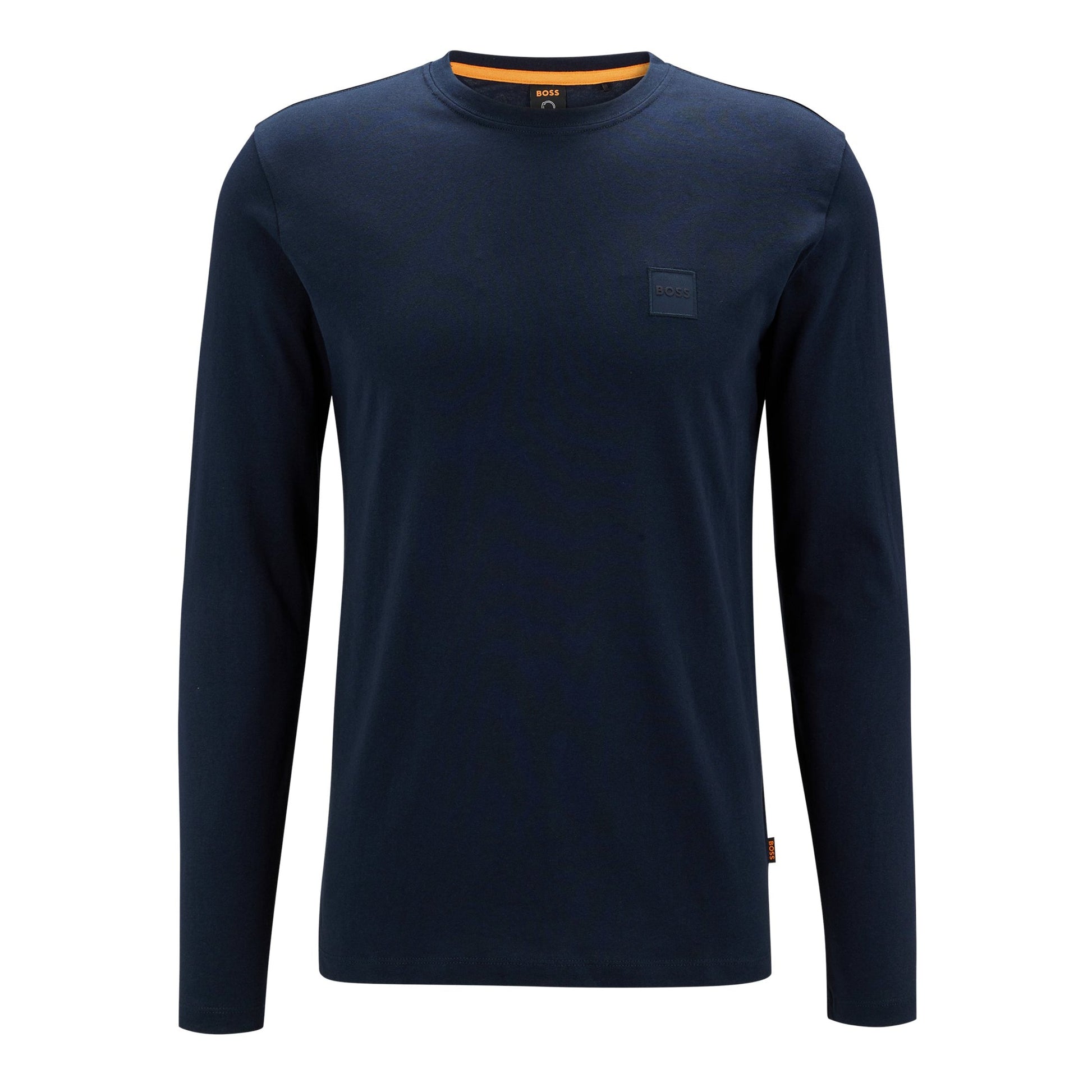 Boss Orange Tacks Long Sleeve T-Shirt - 404 Navy - Escape Menswear