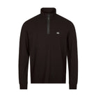 C.P. Company 1/4 Zip Polo - 999 Black - Escape Menswear