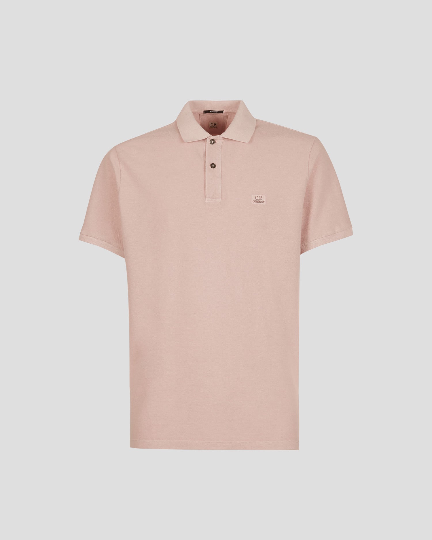 C.P. Company 14CMPL140A Short Sleeves 24/1 Piquet Polo Shirt - 509 Pale Mauve - Escape Menswear