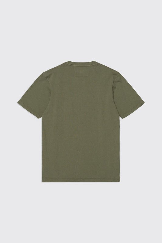 C.P. Company 14CMTS348A Blurry Logo T-Shirt - 648 Bronze Green - Escape Menswear