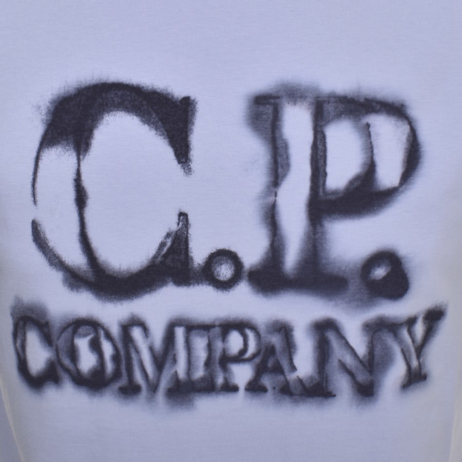 C.P. Company 14CMTS348A Blurry Logo T-Shirt - 750 Cosmic Sky - Escape Menswear
