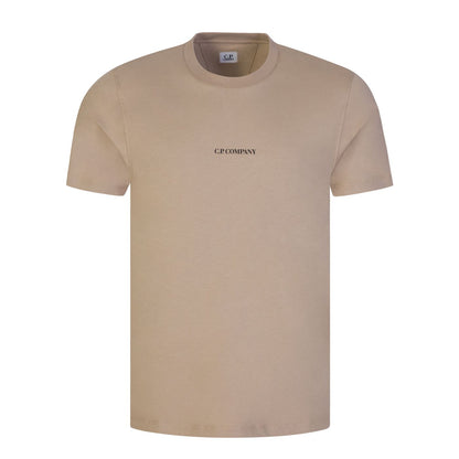 C.P. Company 30/1 Jersey Compact Logo T-Shirt - 330 Cobblestone - Escape Menswear