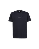 C.P. Company 30/1 Jersey Compact Logo T-Shirt - 888 Navy - Escape Menswear
