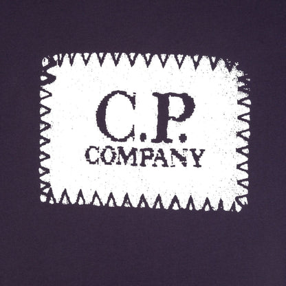 C.P. Company 30/1 Label T-Shirt - 888 Navy - Escape Menswear