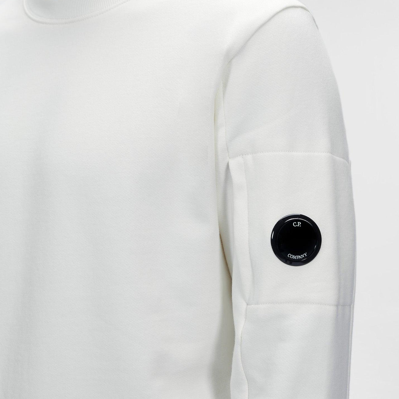 C.P. Company Arm Lens Sweatshirt - 103 White - Escape Menswear
