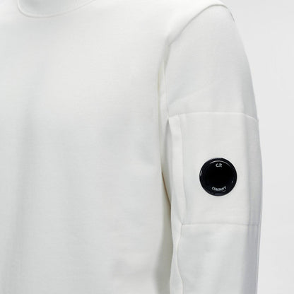 C.P. Company Arm Lens Sweatshirt - 103 White - Escape Menswear