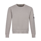 CP Company Brushed Diagonal Fleece Lens Sweatshirt - 936 Flint Gry - Escape Menswear