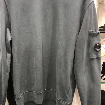 C.P. Company Brushed Diagonal Fleece Sweatshirt - Black - Escape Menswear