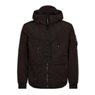 C.P. Company Chrome-R Hooded Overshirt - 999 Black - Escape Menswear