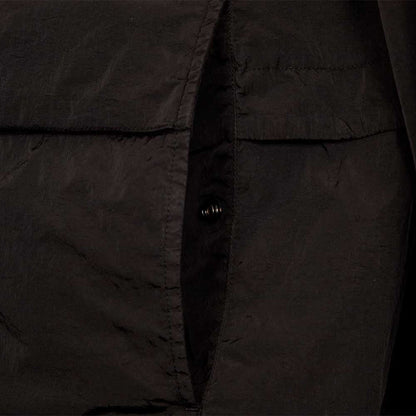 C.P. Company Chrome-R Hooded Overshirt - 999 Black - Escape Menswear