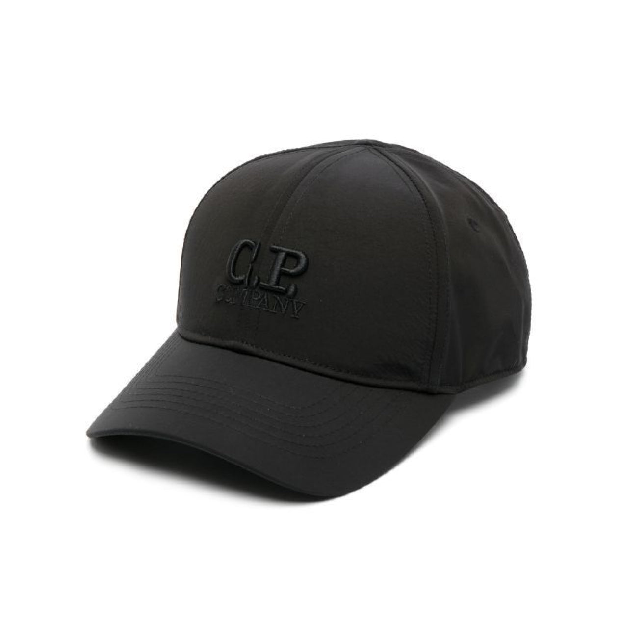 C.P. Company Chrome-R Logo Cap - 999 Black - Escape Menswear