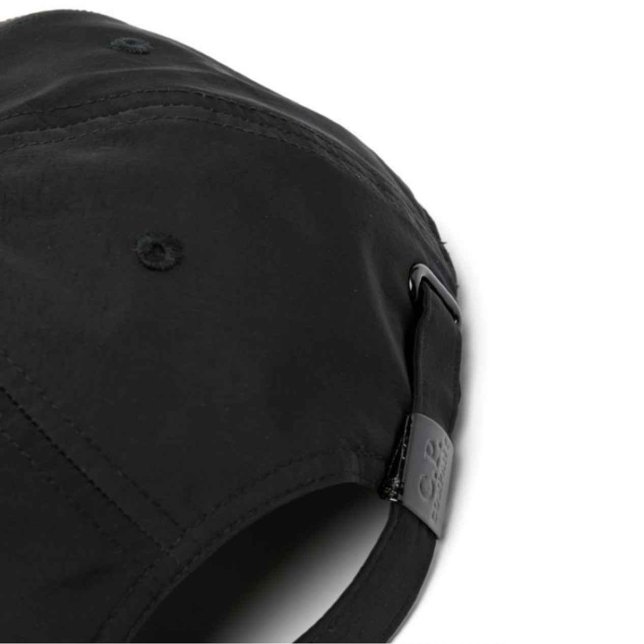 C.P. Company Chrome-R Logo Cap - 999 Black - Escape Menswear