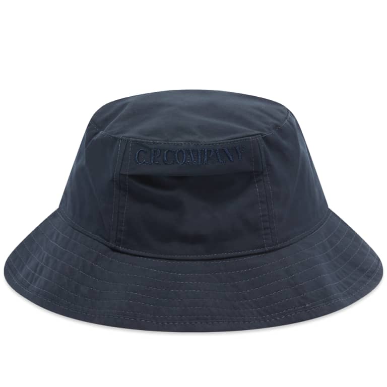 C.P. Company CMAC172A Chrome Bucket Hat - 888 Navy - Escape Menswear