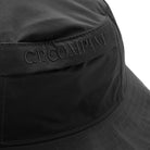 C.P. Company CMAC172A Chrome Bucket Hat - 999 Black - Escape Menswear