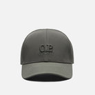 C.P. Company CMAC211A Chrome-R Logo Cap - 669 Thyme Green - Escape Menswear