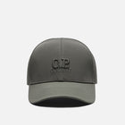 C.P. Company CMAC211A Chrome-R Logo Cap - 669 Thyme Green - Escape Menswear