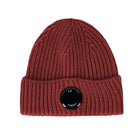 C.P. Company CMAC272A Wool Lens Beanie - 560 Ketchup - Escape Menswear