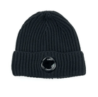 C.P. Company CMAC272A Wool Lens Beanie - 968 Fog Grey - Escape Menswear