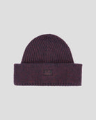 C.P. Company CMAC306A Fleece Knit Logo Beanie - 589 Port Royal Red - Escape Menswear