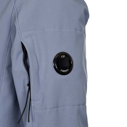 C.P. Company CMOW003A Soft Shell Hooded Jacket - 843 Infinity Blue - Escape Menswear