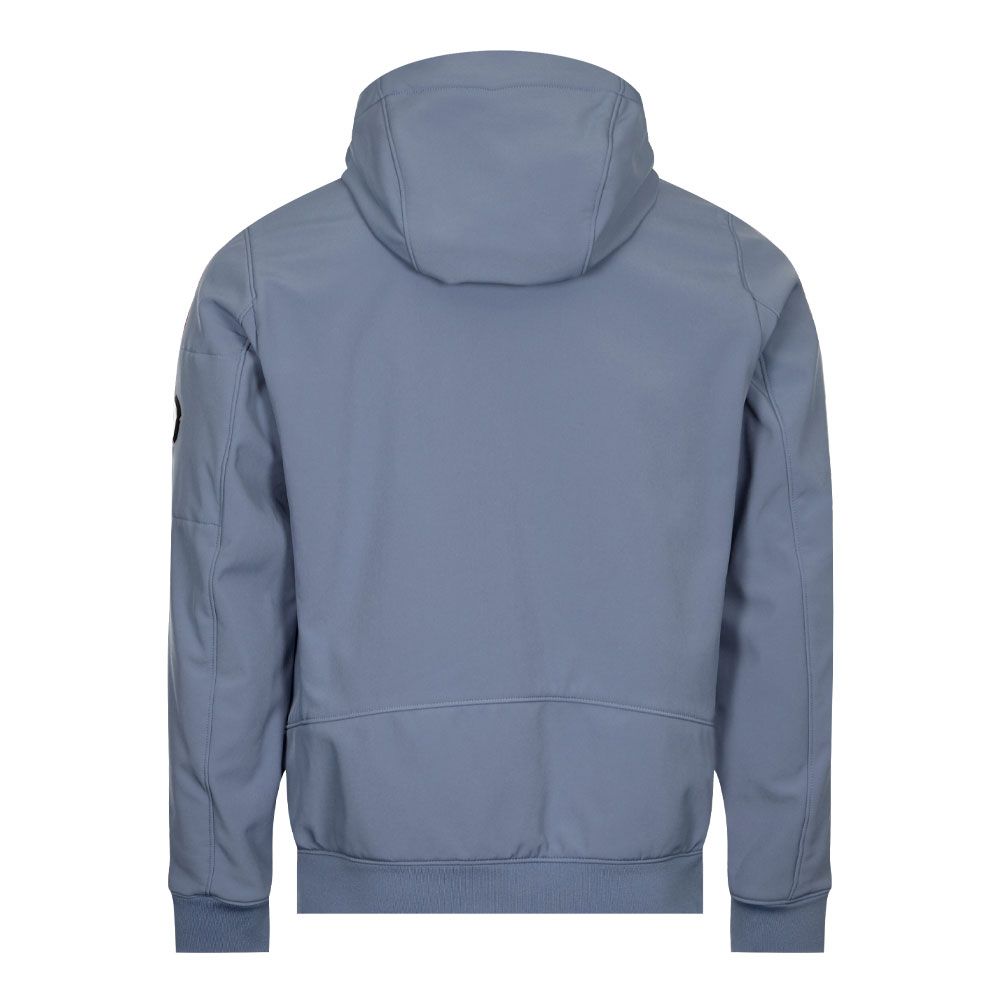 C.P. Company CMOW003A Soft Shell Hooded Jacket - 843 Infinity Blue - Escape Menswear